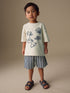 Ecru Textured Short Sleeve T-Shirt and Shorts Set (3mths-7yrs) - Ecru Textured / 12-18 Months (80-86cm)