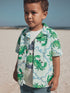 Light Blue Crab AOP Short Sleeve Printed Shirt and T-Shirts Set (6mths-7yrs) - Light Blue Crab AOP / 12-18 Months (80-86cm)