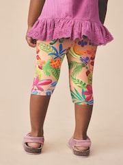 Pink Fruit Print Crop Leggings (3mths-7yrs) - Size 3-6 Months (62-68cm)
