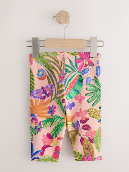 Pink Fruit Print Crop Leggings (3mths-7yrs) - Size 3-6 Months (62-68cm)
