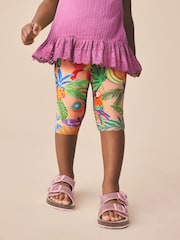 Pink Fruit Print Crop Leggings (3mths-7yrs) - Size 3-6 Months (62-68cm)