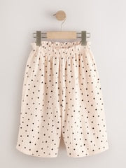 Ecru Mono Spot Wide Leg Trousers (3mths-7yrs) - Size 3-6 Months (62-68cm)