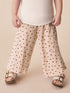 Ecru Mono Spot Wide Leg Trousers (3mths-7yrs) - Size 3-6 Months (62-68cm) - Option 1