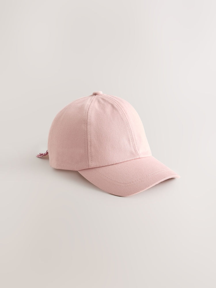 Pink Scarf Back Cap (3-16yrs) - Pink / 11-13 Years (146-158cm)