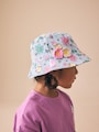 Blue/ Pink Minnie Mouse Pastel Printed Bucket Hat (3mths-13yrs) - Size 3-9 Months (62-74cm)