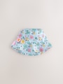 Blue/ Pink Minnie Mouse Pastel Printed Bucket Hat (3mths-13yrs) - Size 3-9 Months (62-74cm)