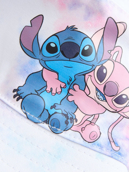 Blush Pink Blue Lilo &amp; Stitch Tie Dye Effect Bucket Hat (1-16yrs) - Size 1-2 Years (80-92cm)