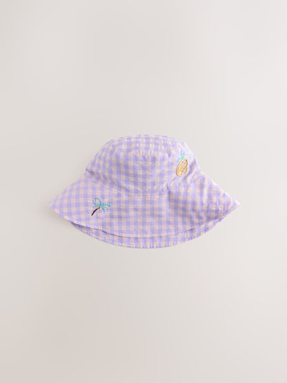 Purple Bucket Hat (3mths-16yrs) - Purple / 11-13 Years (146-158cm)