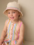 Cream Bucket Hat (3mths-16yrs) - 11-13 Years (146-158cm)