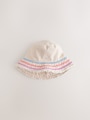 Cream Bucket Hat (3mths-16yrs) - Size 3-9 Months (62-74cm)