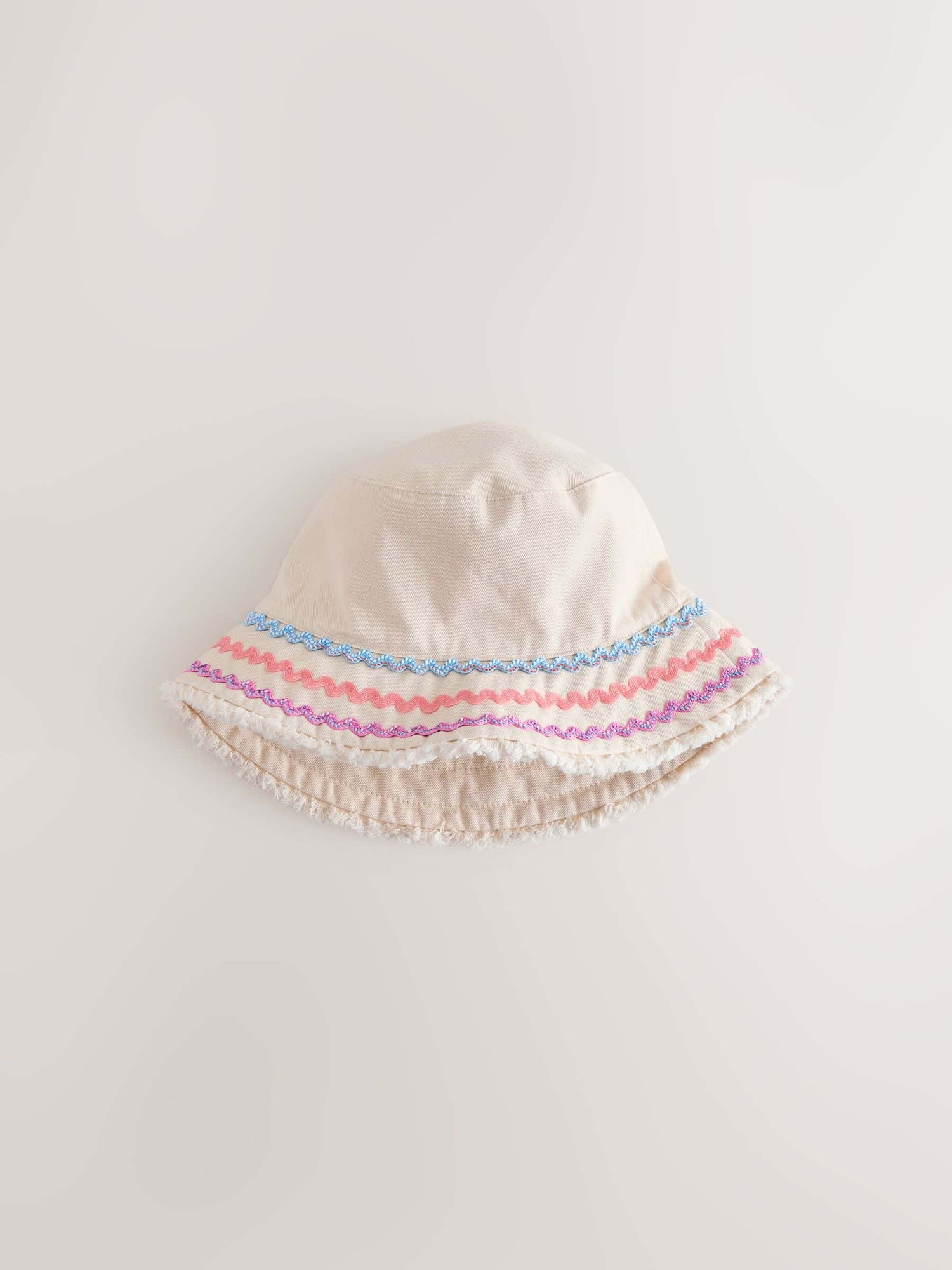 Cream Bucket Hat (3mths-16yrs) - Size 3-9 Months (62-74cm)