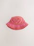 Chocolate Pink Laser Cut Embroidery Bucket Hat (3mths-16yrs) - Chocolate Pink / 11-13 Years (146-158cm)