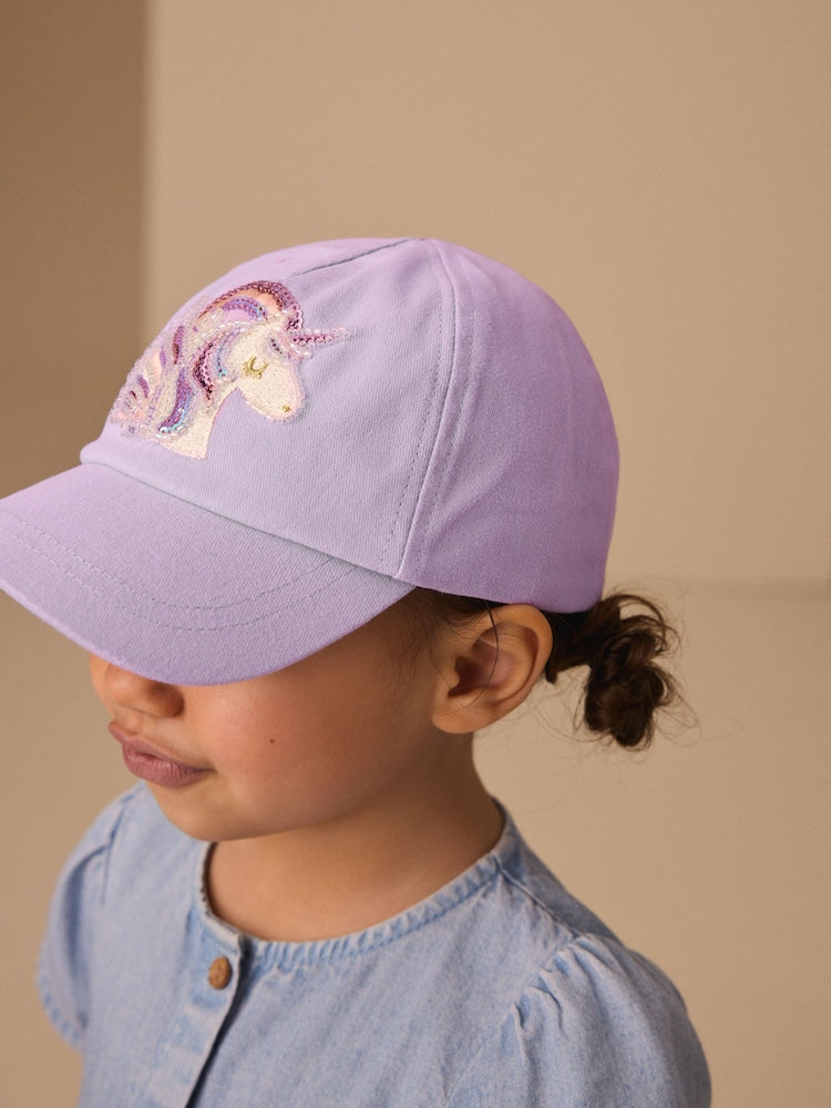 Lilac Purple Unicorn Cap (1-16yrs)