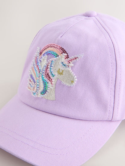Lilac Purple Unicorn Cap (1-16yrs)