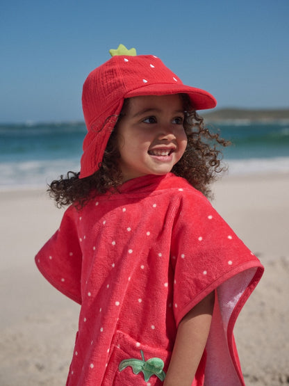Red Strawberry Legionnaire Hat (3mths-10yrs)