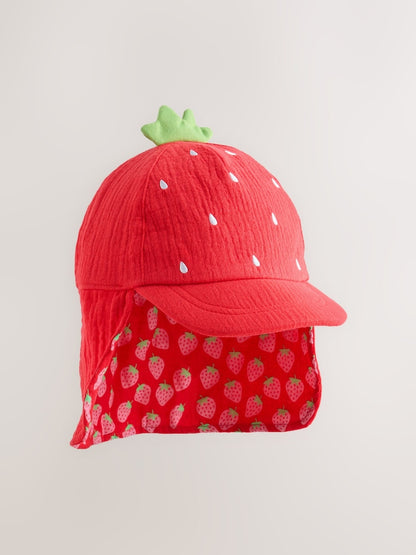 Red Strawberry Legionnaire Hat (3mths-10yrs)