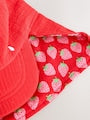 Red Strawberry Legionnaire Hat (3mths-10yrs) - Size 3-9 Months (62-74cm)