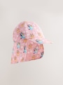 Pink Bluey/Blue Legionnaire Hat (3mths-6yrs) - Size 3-9 Months (62-74cm)