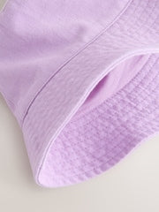 Lilac Purple Bucket Hat (3mths-16yrs) - Size 3-9 Months (62-74cm)