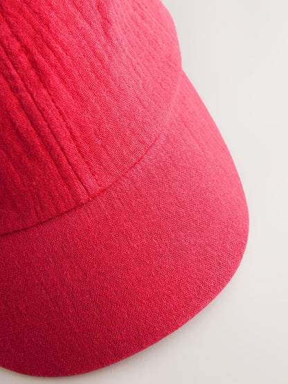 Red Bow Back Cap (3mths-10yrs)