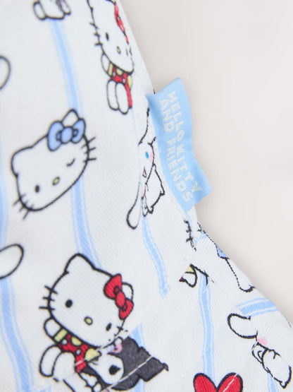 White/Blue/Red Hello Kitty Bucket Hat (1-16yrs)