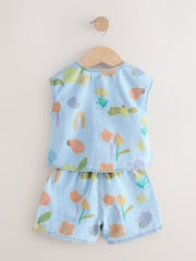 Denim Ladybug Print Character Set (3mths-7yrs) (3mths-7yrs) - Size 3-6 Months (62-68cm)