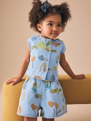 Denim Ladybug Print Character Set (3mths-7yrs) (3mths-7yrs) - Size 3-6 Months (62-68cm)