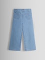 JoJo Maman Bébé Denim Blue Wide Leg Patch Pocket Denim Trousers - Size 6-12 Months (68-80cm)