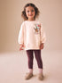Cream Garden Graphic Sweatshirt and Leggings Set (3mths-7yrs) - Cream Garden Graphic / 12-18 Months (80-86cm)
