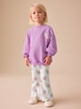 Purple Peppa Pig Sweatshirt &amp; Flare Leggings Set (3mths-7yrs) - Size 3-6 Months (62-68cm)