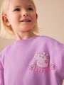 Purple Peppa Pig Sweatshirt &amp; Flare Leggings Set (3mths-7yrs) - Size 3-6 Months (62-68cm)