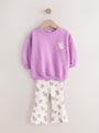 Purple Peppa Pig Sweatshirt &amp; Flare Leggings Set (3mths-7yrs) - Size 3-6 Months (62-68cm)