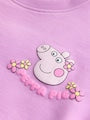Purple Peppa Pig Sweatshirt &amp; Flare Leggings Set (3mths-7yrs) - Size 3-6 Months (62-68cm)