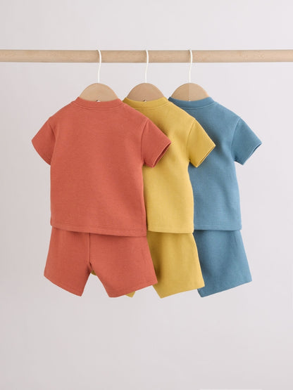 Orange/Blue/Yellow Tops and Shorts 6 Piece Baby Set (0mths-2yrs)