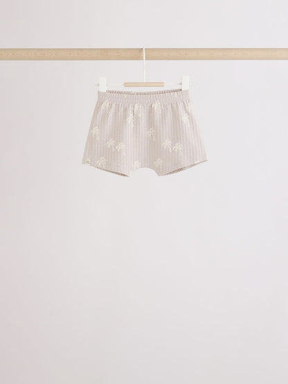 Mono/Fluro Yellow Palms Tops and Shorts Baby Set 6 Piece (0mths-3yrs)