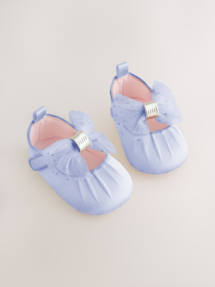 Baker by Ted Baker Padders Shoes With Bow - Size Up To 3 Months (50 - 62cm) - Padders