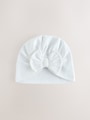 Pink/White Baby Turbans 2 Pack (0-18mths) - Size 50cm (First Size)