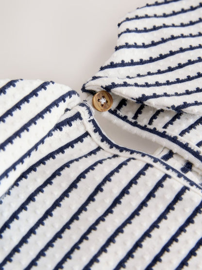 Monochrome Bow Collar