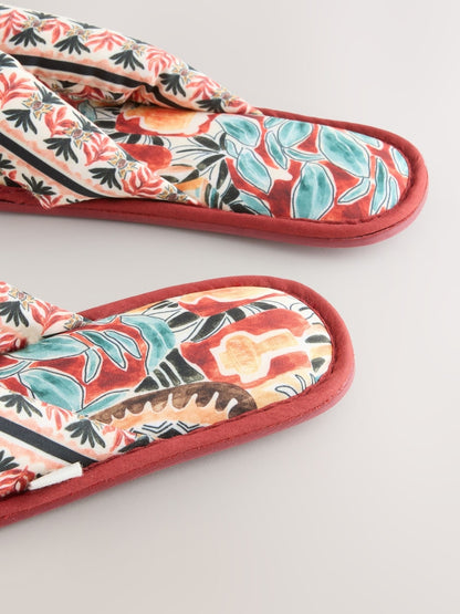 Image 43: Abstract Toe Thong Slippers - Image 7 of 7