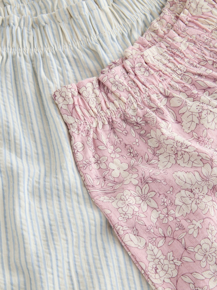 Pink/Blue Top &amp; Trousers Set 2 Pack (3mths-7yrs)