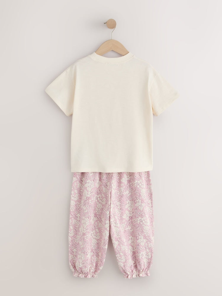 Pink/Blue Top &amp; Trousers Set 2 Pack (3mths-7yrs)