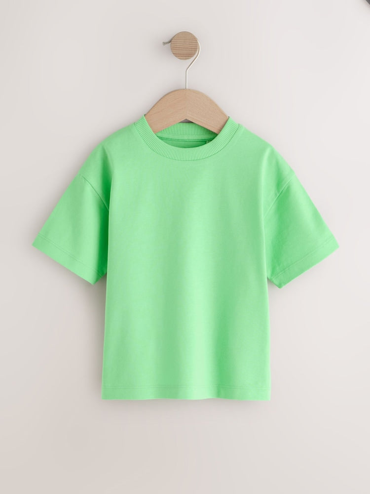 Bright Green Short Sleeve Plain T-Shirt (3mths-7yrs) - Bright Green / 12-18 Months (80-86cm)