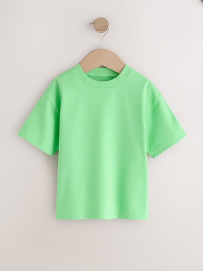 Bright Green Short Sleeve Plain T-Shirt (3mths-7yrs) - Bright Green / 12-18 Months (80-86cm)