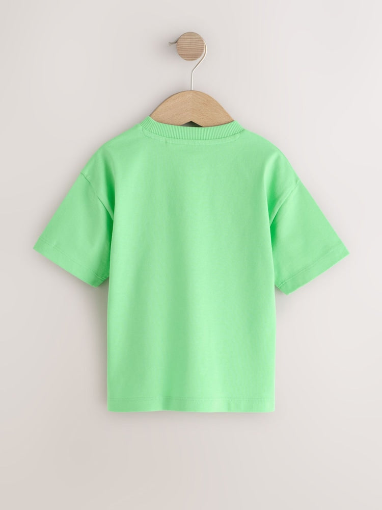 Bright Green Short Sleeve Plain T-Shirt (3mths-7yrs)