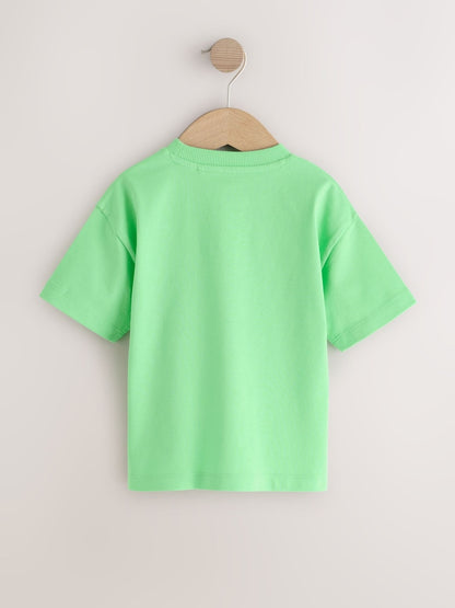 Bright Green Short Sleeve Plain T-Shirt (3mths-7yrs)