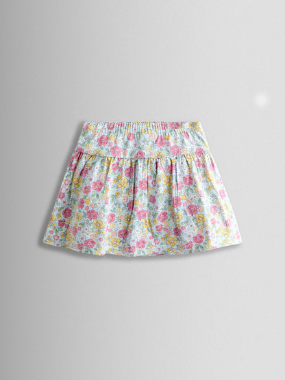 JoJo Maman Bébé Blue Smocked Cap Sleeve Top &amp; Skort Set
