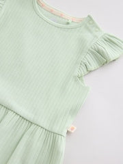 Multi Baby Short Sleeve Peplum T-Shirts 4 Pack (0mths-2yrs) - Size 50cm (First Size)