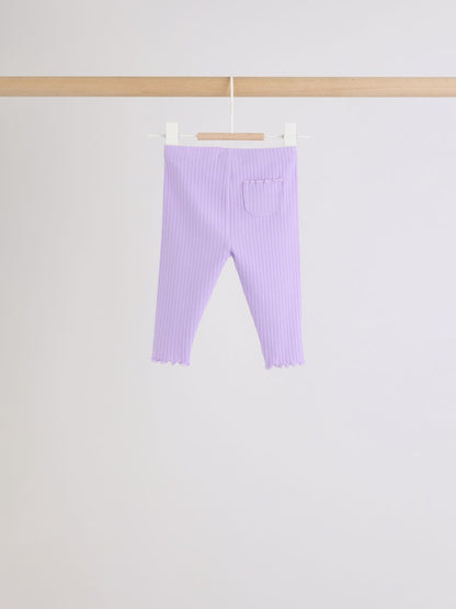 Multi Baby Leggings 4 Pack (0mths-2yrs) - Size 50cm (First Size)