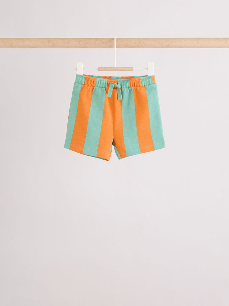 Green/Yellow Safari Animal Tops and Shorts Baby Set 6 Piece (0mths-3yrs)