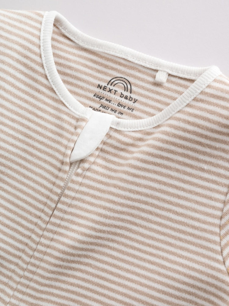 Ecru White Baby Rompers 3 Pack (0mths-3yrs)